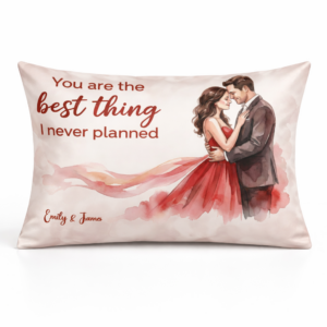 Personalized Couple Satin Pillow Case with Photo & Names - Image 5