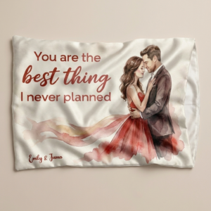 Personalized Couple Satin Pillow Case with Photo & Names - Image 7