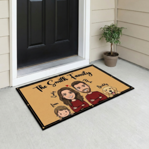 Personalized Family Photo Doormat with Names - Image 6