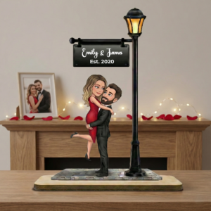 Forever Love – Personalized 3D Effect Couple Wooden Plaque - Image 4
