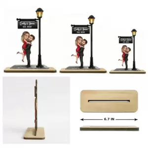 Forever Love – Personalized 3D Effect Couple Wooden Plaque - Image 5